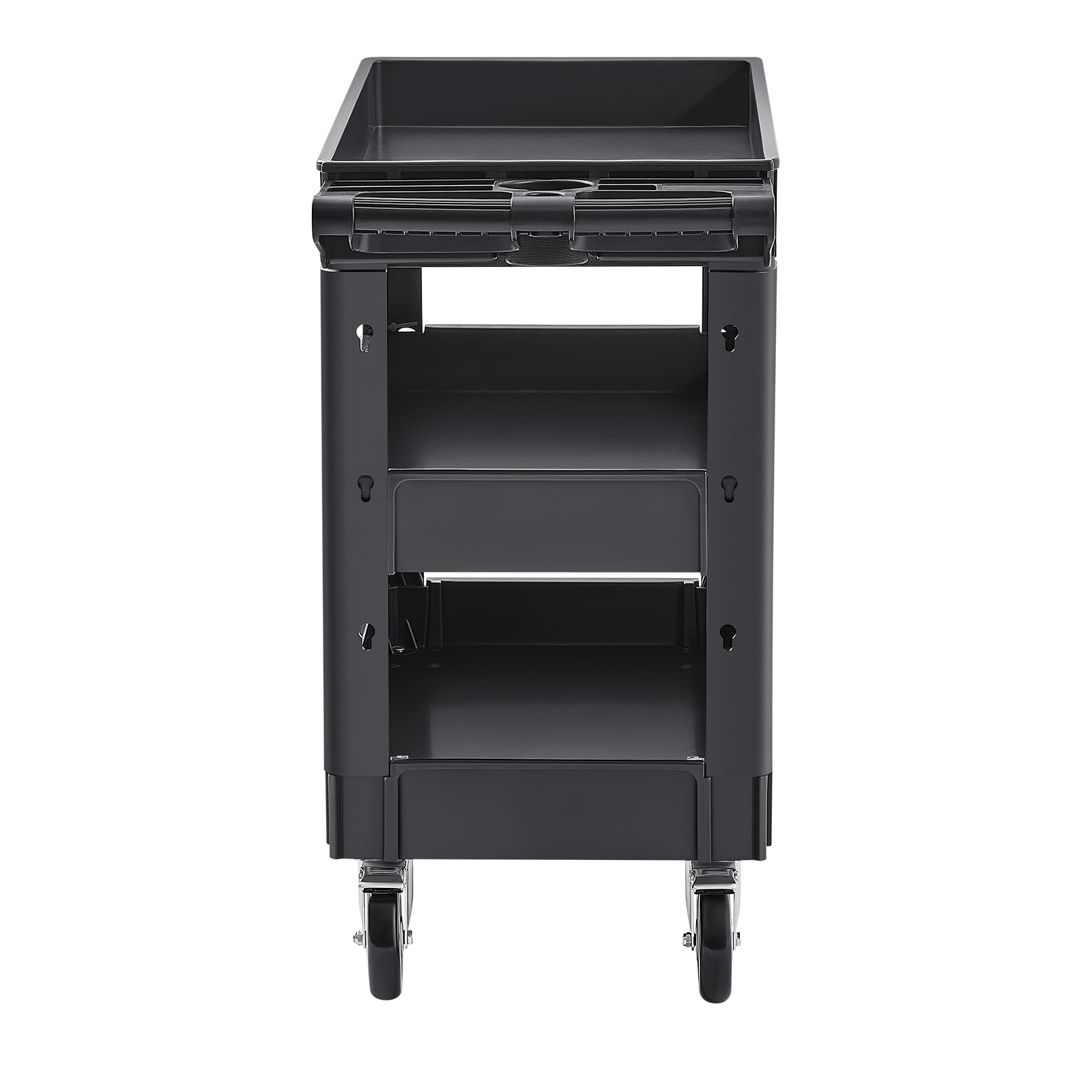 Heavy Duty 3-tier Rolling Utility Cart With Swivel Wheels_voghion.com
